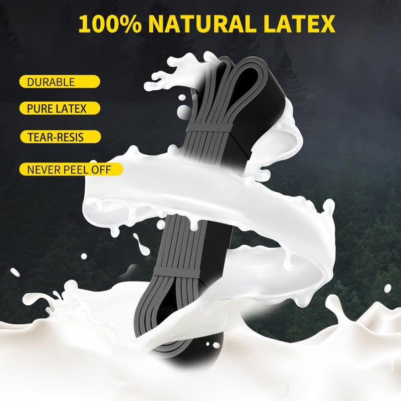 ROSAPOAR Resistance Band Pull up Band Fitness Exercise Bands Natural Latex for Workout Body Stretch Powerlifting Band Fitness Sport Training at Home/The Gym - Image 4